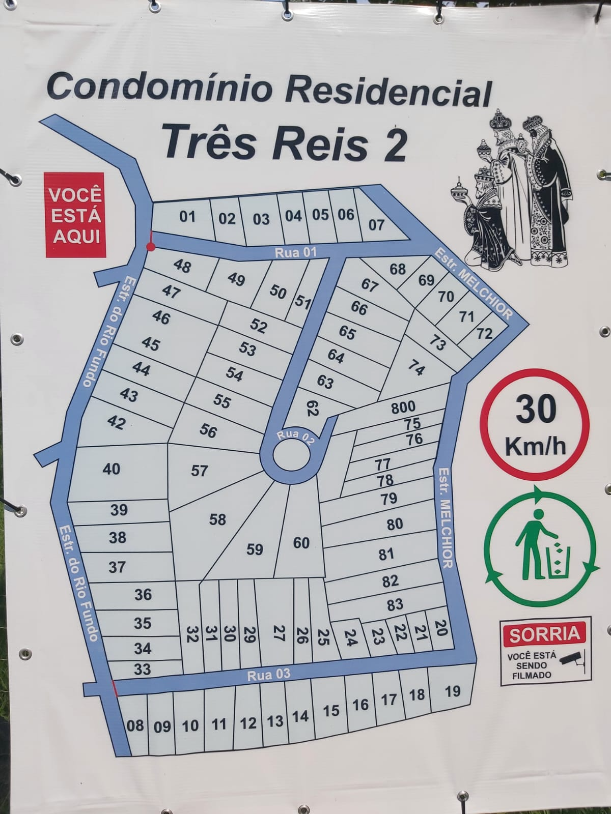 Mapa do Condomínio Residencial Três Reis 2